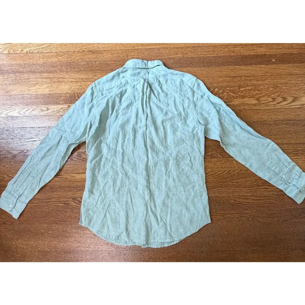 J. Crew Men's Irish Linen Button Down Shirt Size Medium